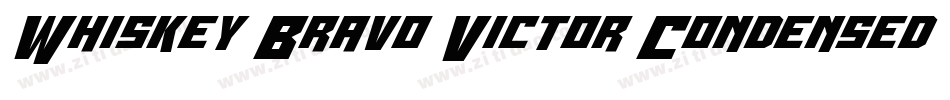 Whiskey Bravo Victor Condensed字体转换